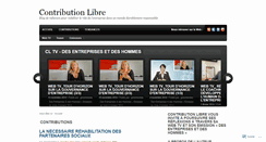 Desktop Screenshot of contributionlibre.com